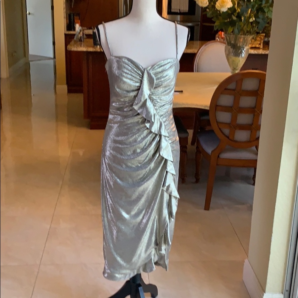 XSCAPE Silver Dress